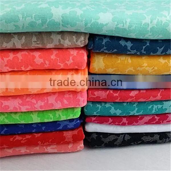 2015 hot selling Esse Textile knitted fabric T/R striped burnout fabric for clothes