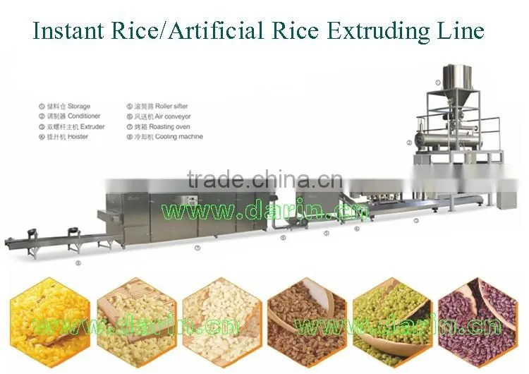 Extrusion nutrition rice processing line