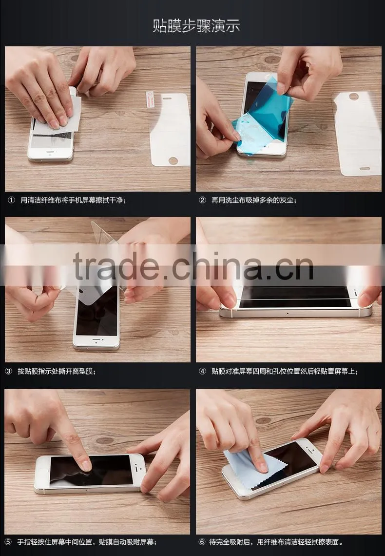 High Quality Tempered Glass Screen Film Guard for Samsung Galaxy S6 Edge