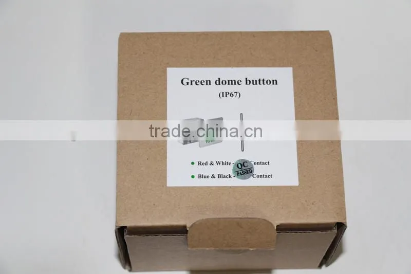 Stainless steel Heavy Duty IP67 waterproof Door Exit Button with metal back box,exit button