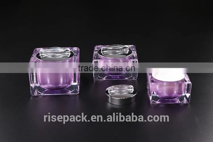 RISEPACK acrylic cosmetic jars
