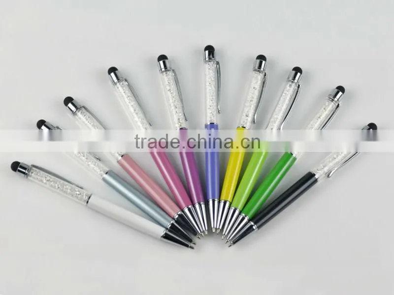 Popular crystal touch pen with logo TC-TS011