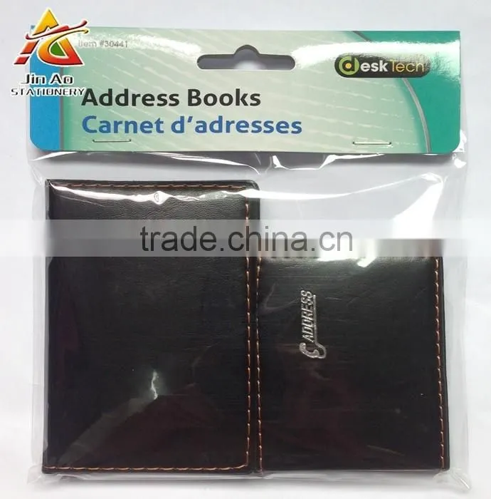 PU leather cover pocket notebook