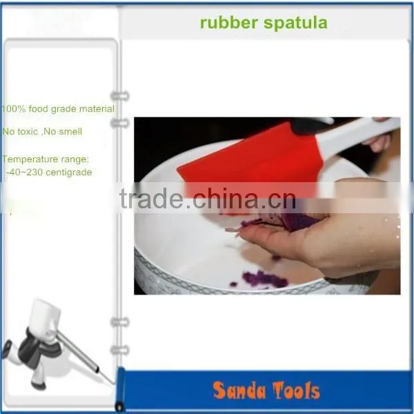 large cake silicone spatula with round handle
