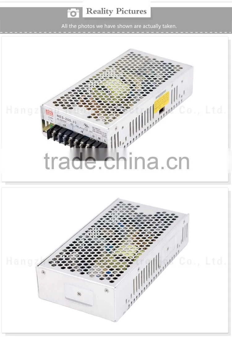 Mean well 15v 200w switching power supply with UL CE EMC approved