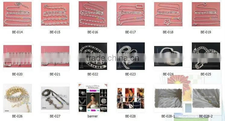 fashion heart shape shining wedding belt