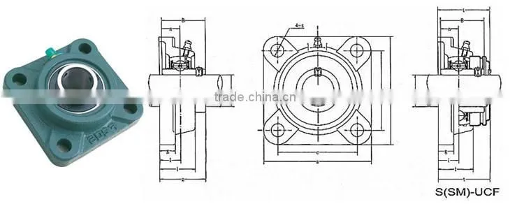 More Competitive price mounted pillow block bearing f 210 UCF 210