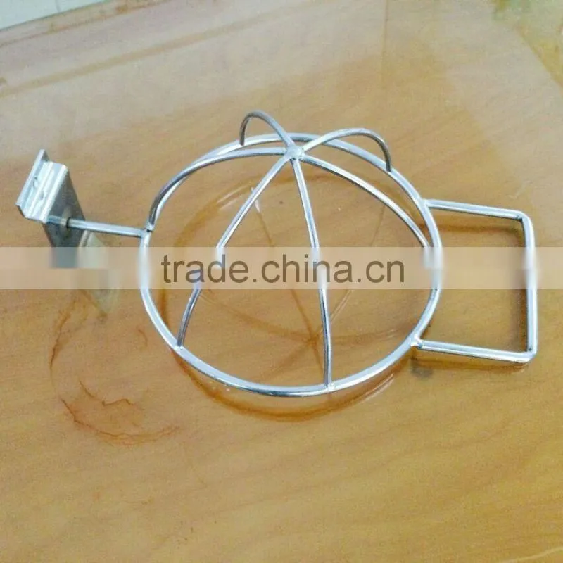 Uniques Beatiful Retail Store Display metal cap hat hanging rack ,slatwall panel