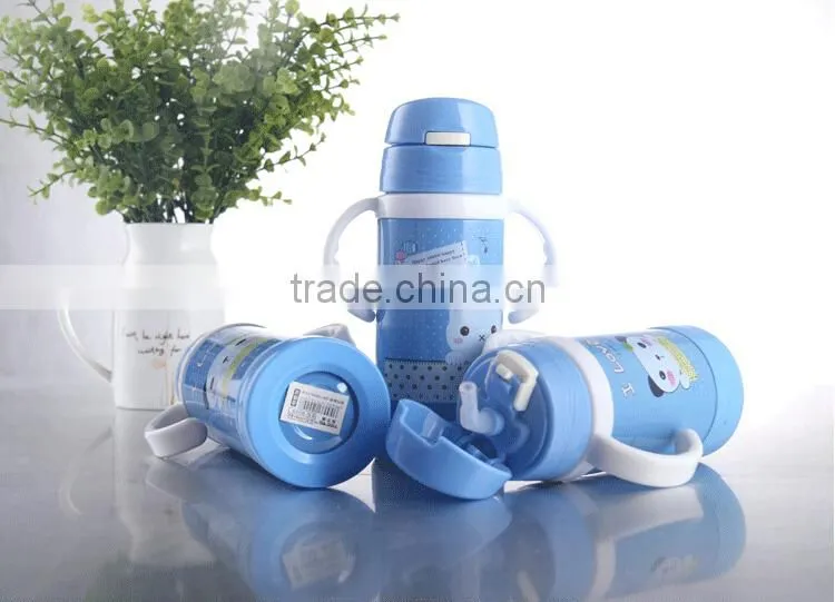 cartoon double handle vacuum cup with three volume