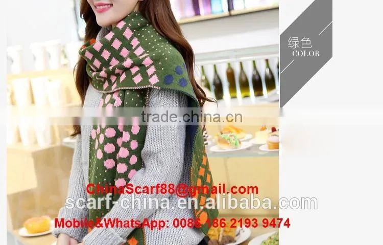 Wholesale dot wool scarf
