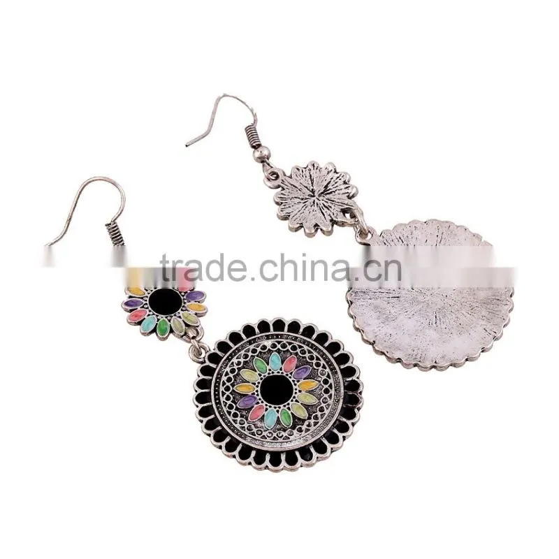 Top sale korean style imitation diamond woman drop earrings sotck