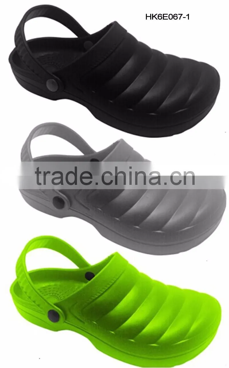 Injection 2016 Stylish Men Nude EVA Garden Clogs for Beach and Promotion