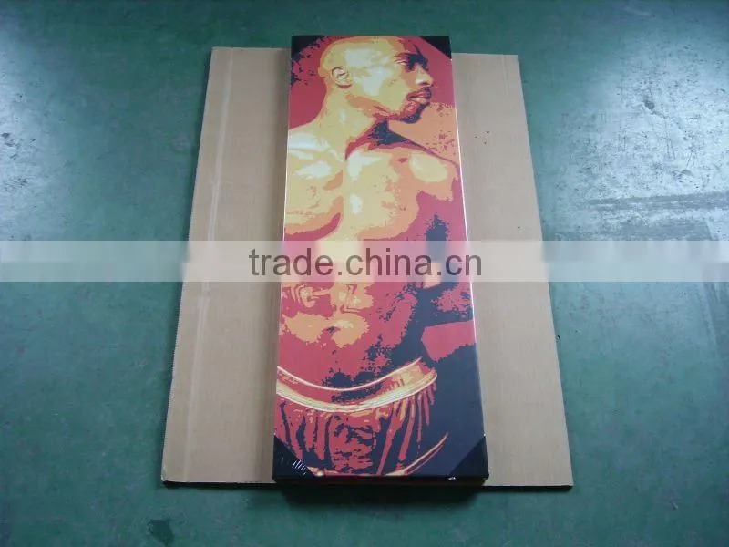 Portrait printing canvas with frame