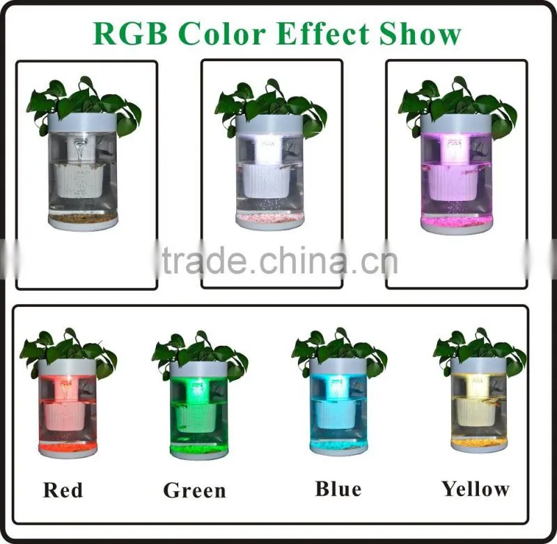 High quality mini RGB LED light fish tank round acrylic wholesale aquarium