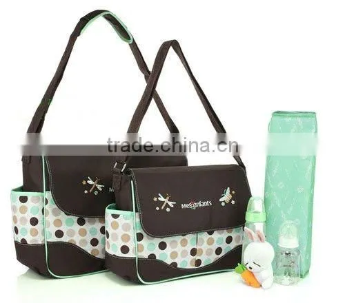 Fashion Waterproof Baby Diaper Bag with Changing Mat