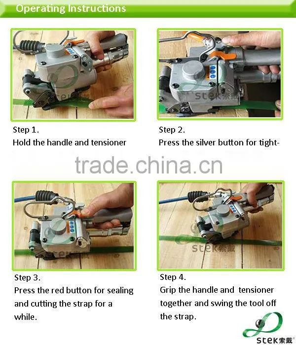 Brick pallet bundle manual plastic strapping packing machine