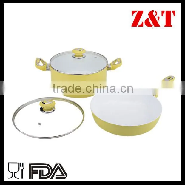 Ceramic non-stick aluminum Cookware Casserole blue