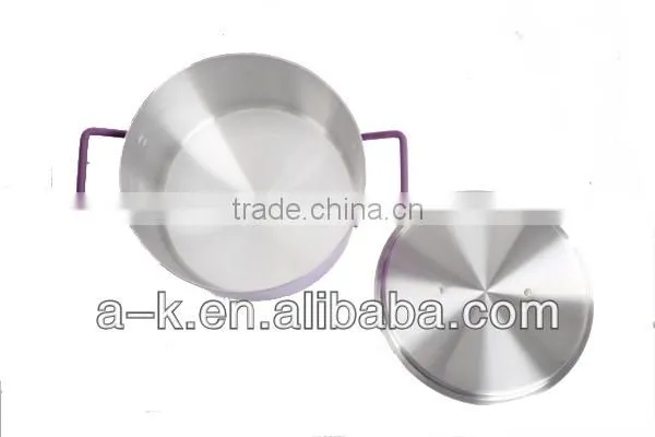 Purple aluminum cookware set for sale / cooking pot