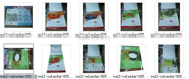 spiral binding table and desk calendar /calendar printing service for new year gift