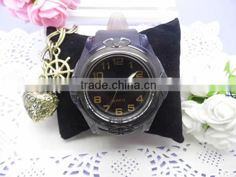 2013 hot sales transparent sport waterproof wrist watch plastic cases