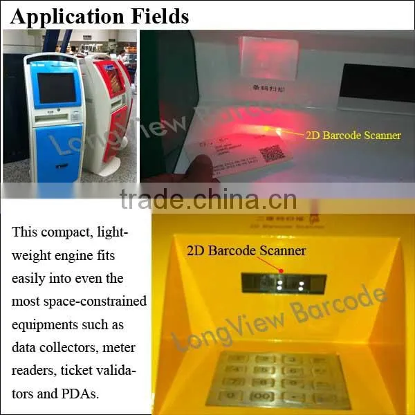 Mini OEM ATM 2D Scanner Module, IP54 Rating, Water and Dust Resistant