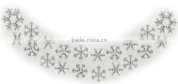factory direct iron on rhinestone iron on applique beaded collar