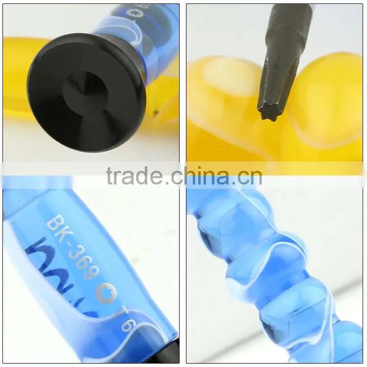 2015 new products BAKU tools BK-369 plastic screwdriver t1 t2 t3 t4 torx mini screwdriver