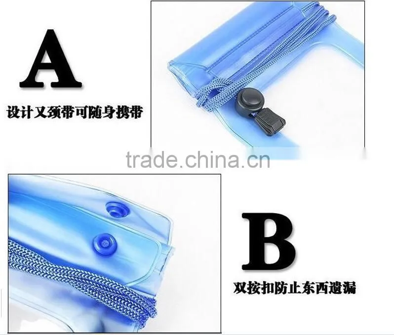 dry bag pouch waterproof cell phone case for iphone 5 made in China