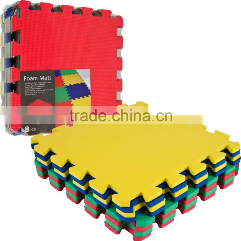 Virson Colourful plastic eva foam interlocking floor mats