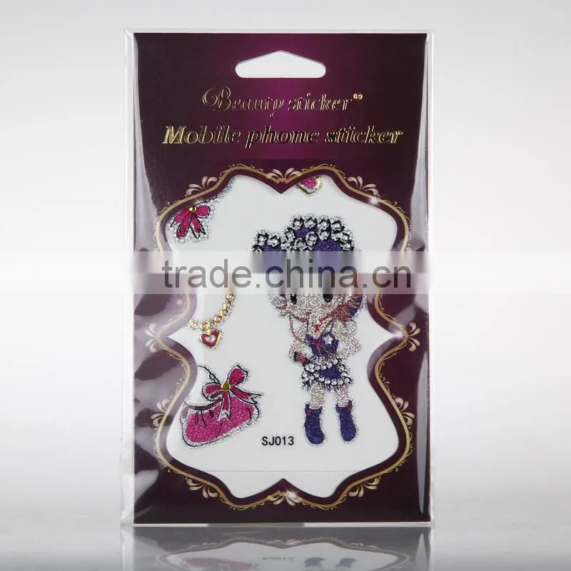 Easy decorating phone sticker 24k gold plating mobile phone sticker