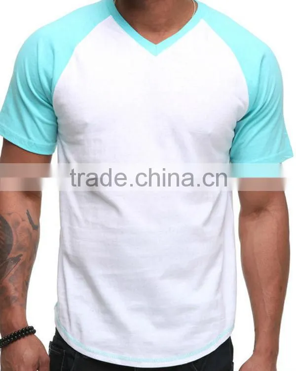 Hot sales mens v-neck tee