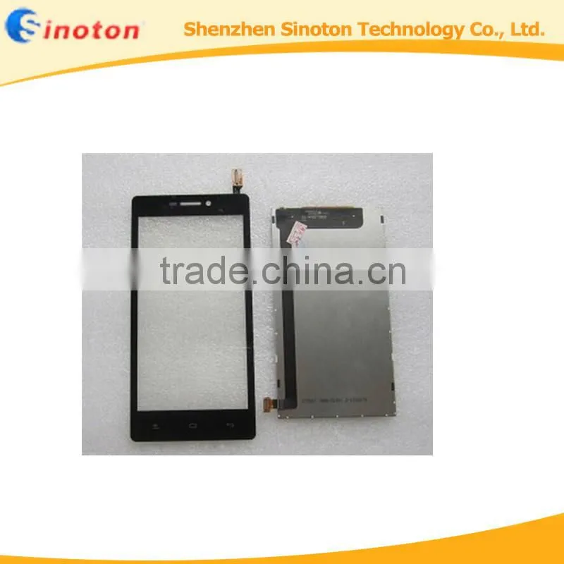 100% Tested Mobile Phone Replacment Parts Black LCD Screen Glass For Fly IQ4501