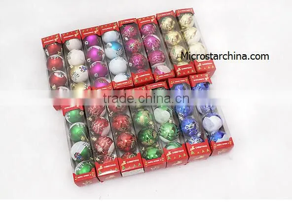 IN STOCK printable outdoor 7cm Christmas balls wholesale