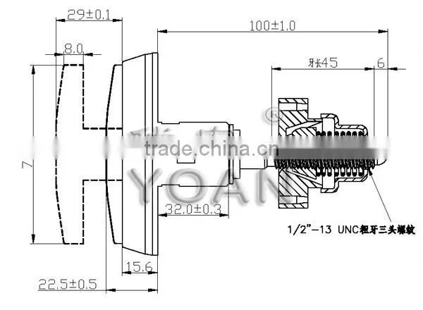 High quality tubular master key vending machine lock