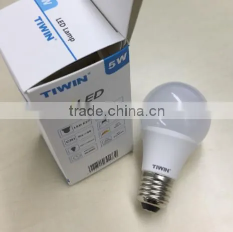 TIWIN globe warm white 5W E27 led bulb light with TUV GS CE ROHS