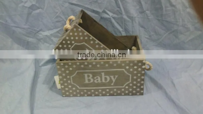 2015 hot sale baby finished small lightweight wood box