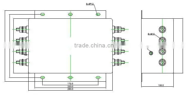 CE Certificate Allowed Switching Power Supplies 3 Phase Line Filter