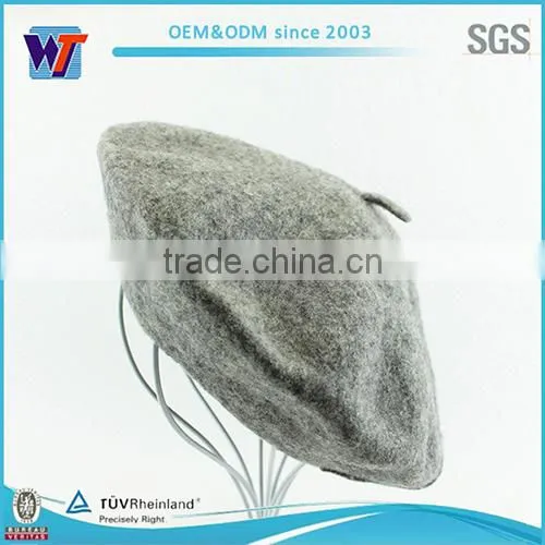 Wholesale man fashion beret with slide lining black military beret