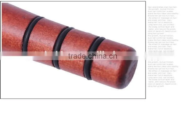 Roll Hair Care Brush Hairdressing Styling Curly Comb With Wooden Handle
