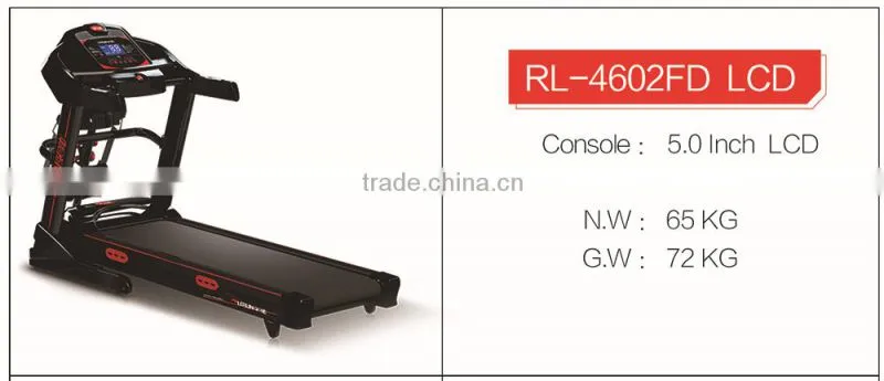 home use treadmill with Max. 130 kg user weight, 16KM speed, 2.5 HP AC /DC motor and auto incline