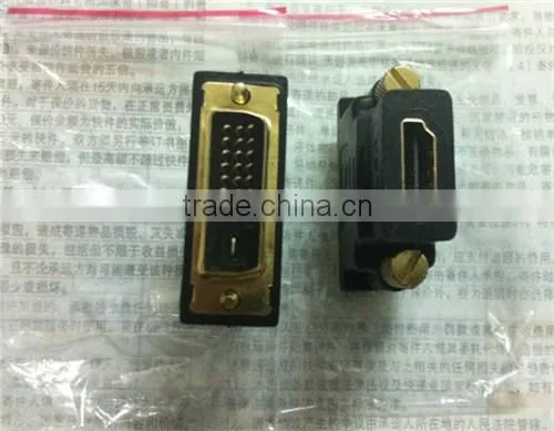 DVI-D 24+1 Pin Male to HDMIFemale M-F Adapter Converter gold plated top quality