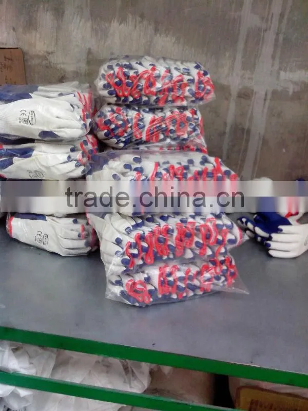 latex palm coated cotton global safety glove