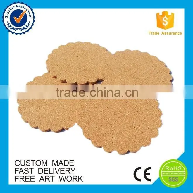 Wholesale printed cheap logo blank wood coaster customized