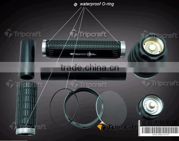 High power led hunting lights with multi beam color LED FLASHLIGHT,8000LM