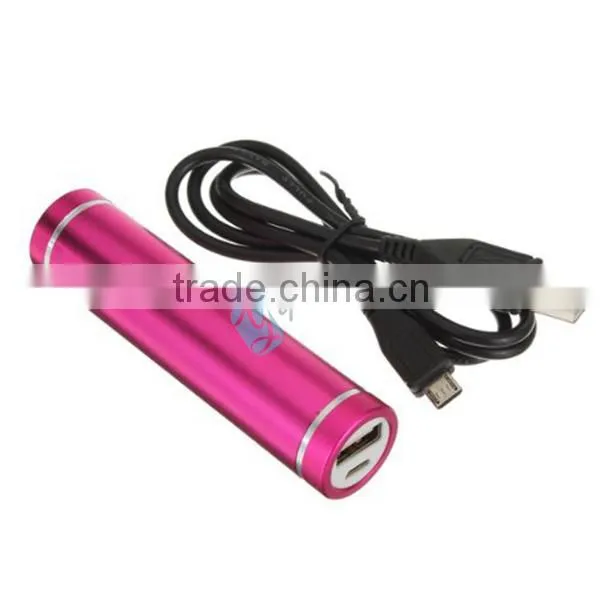 Travel Journey External Battery Charger 2600 Cylinder Lipstick PowerBank