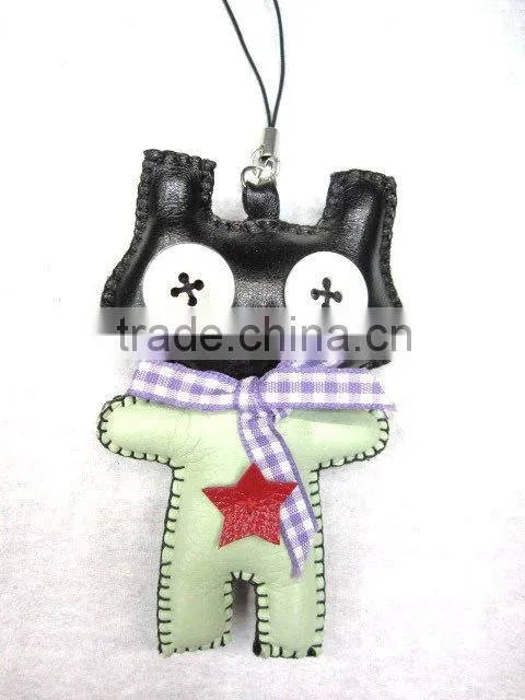 Button doll for keychain, cell phone strap