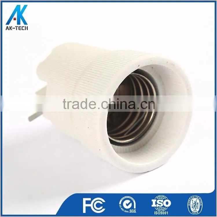 ceramic iron thread fitting e39 e40 lamp base , pendant light holder supplier