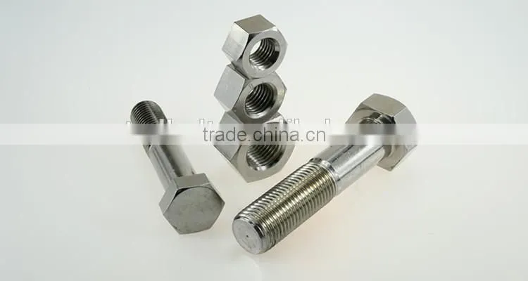 High strength M100 standard size stainless steel clamp nut and bolt
