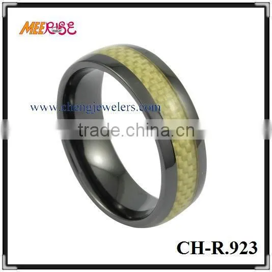 High Quality 8mm black ceramic ring,lucky expendables ring,carbon fiber steel ring