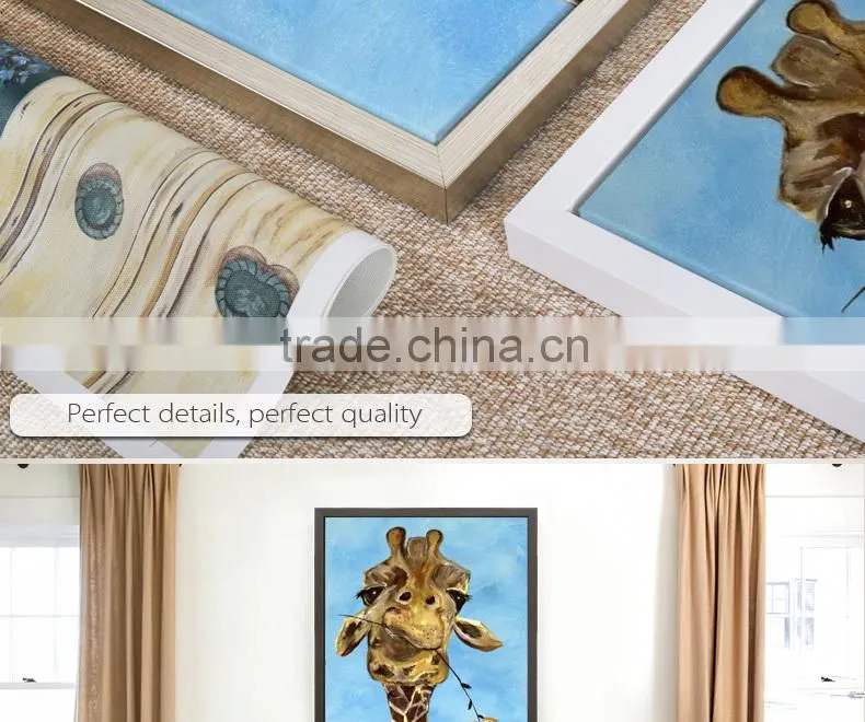 Animal oil painting on canvas,deer wall painting on canvas
